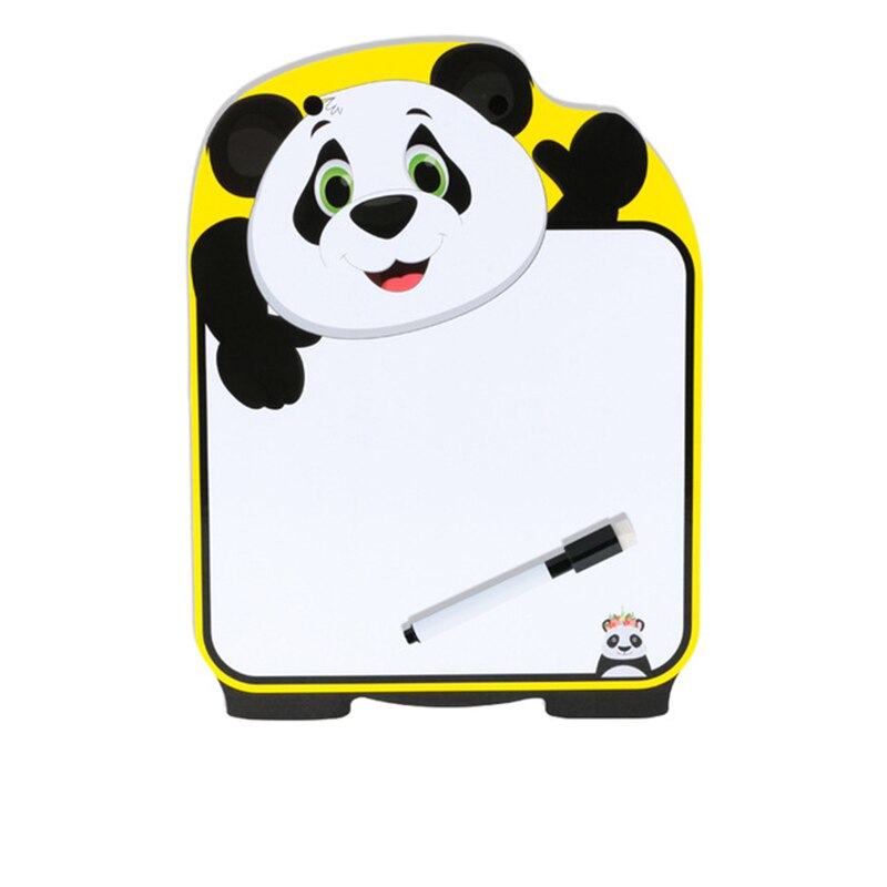 Giocattoli da tavolo da disegno a doppia faccia cancellabili in legno per bambini giocattoli da lavagna riutilizzabili per bambini giocattoli da lavagna da colorare giocattolo educativo per l&#39;apprendimento precoce: panda