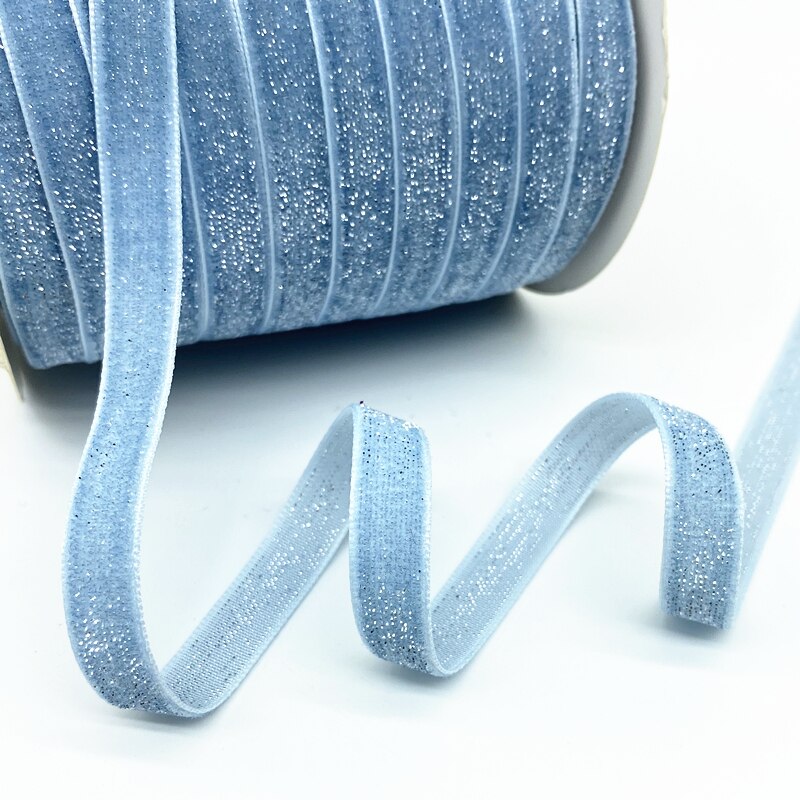 16 Kleuren 10Mm Goud En Zilver Draad Fluwelen Lint Bruiloft Feest Decoratie Handgemaakte Geschenkverpakking Haar Strik Diy: WHITE / L