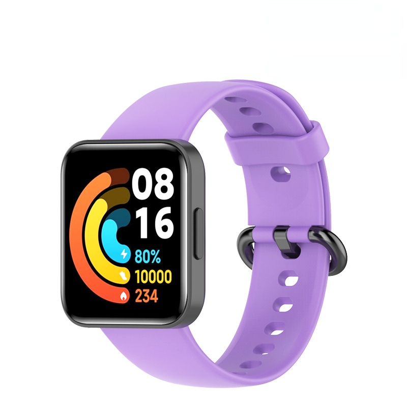 Correa deportiva de silicona para Xiaomi Watch 2 Lite, Reloj inteligente Original, pulsera cómoda para Redmi Watch 2 Lite: BLACK WHITE / 12 mm
