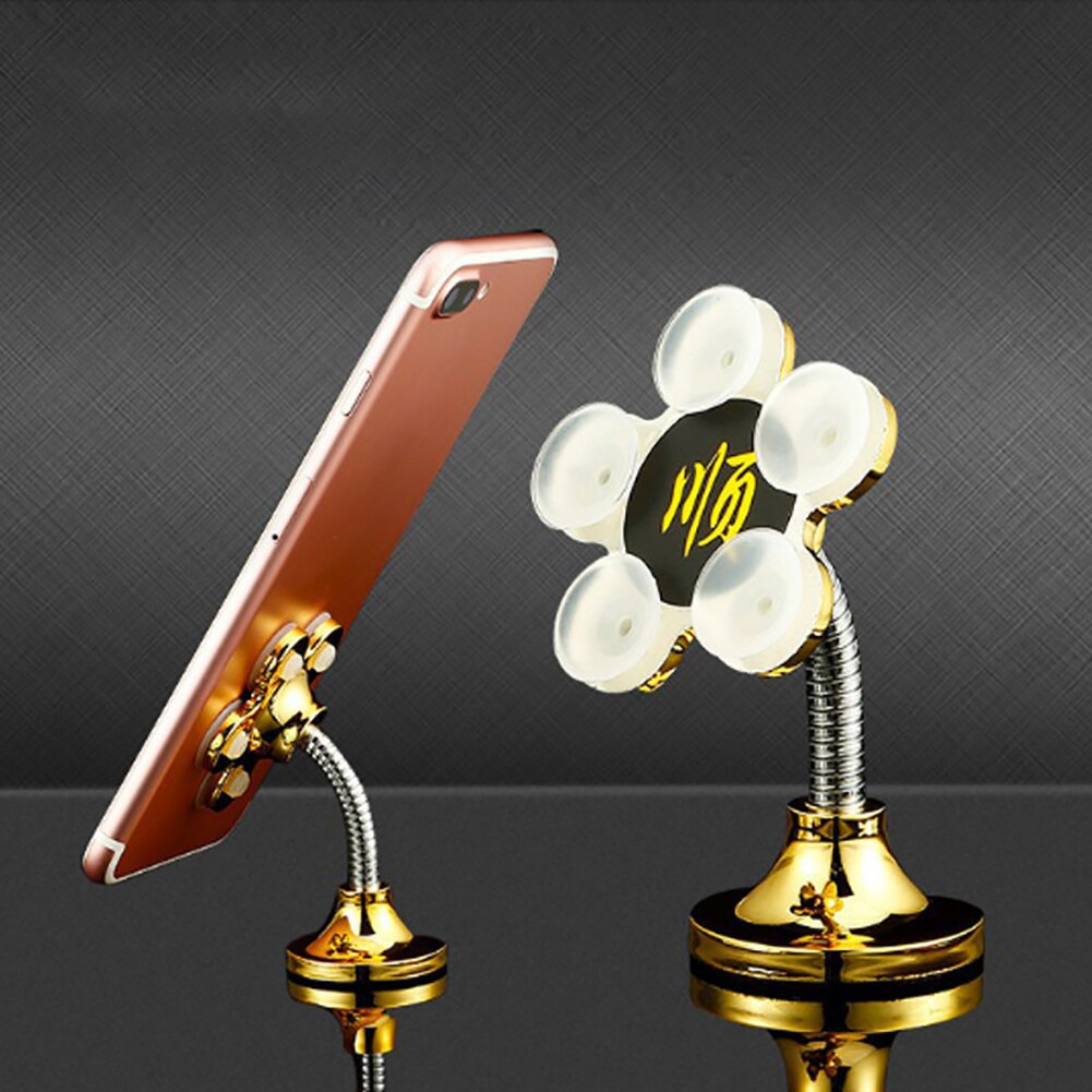 360 Degree Rotating Flower Shape Car Home Suction Mobile Phone Holder Bracket