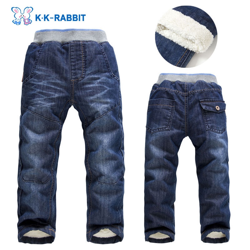 Jeans per bambini spessi invernali di alta qualità per bambini pantaloni per bambini pantaloni per bambini per bambina