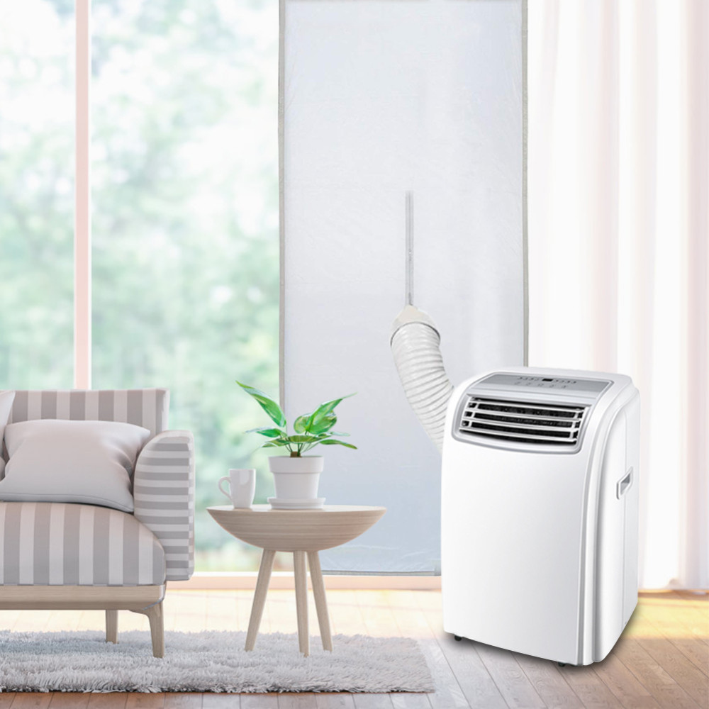 Luftlås vindusforsegling klutplate klimaanlegg hvitt universelt hjem fleksibelt vanntett mykt brett for mobil klimaanlegg