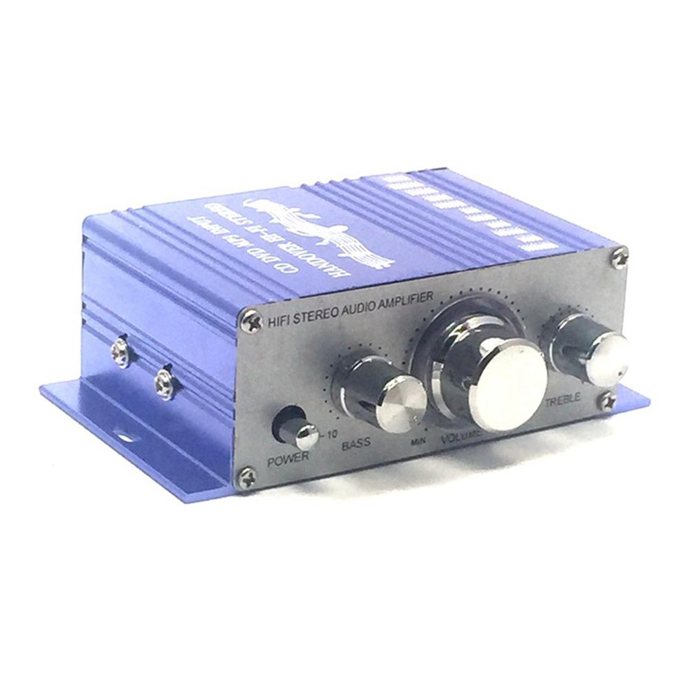 12V 2CH Car radio Amplifier motorcycle radio Mini Hi-Fi Stereo Audio Small Amplifier AMP for Car Motorcycle Modified Accessories