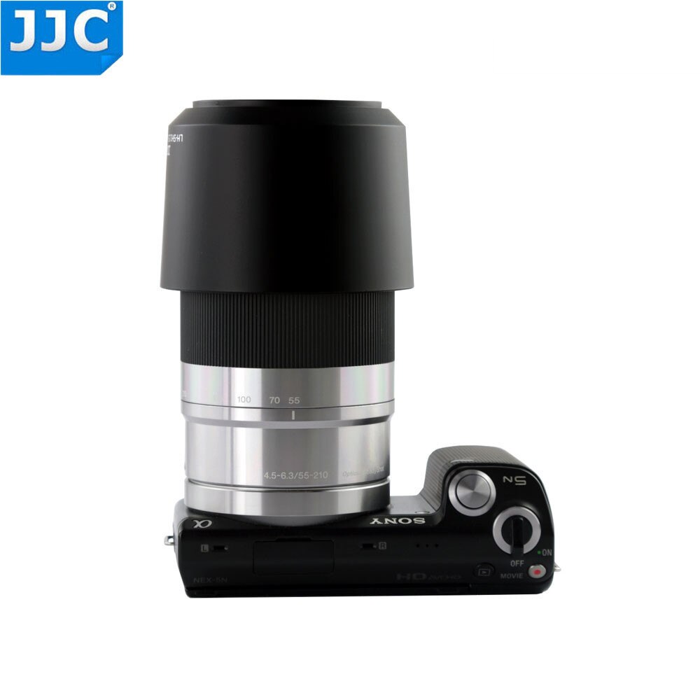 JJC lente Hood Tube para SONY E 55-210mm f/4,5-6,3 OSS e-mount lentes reemplaza ALC-SH115