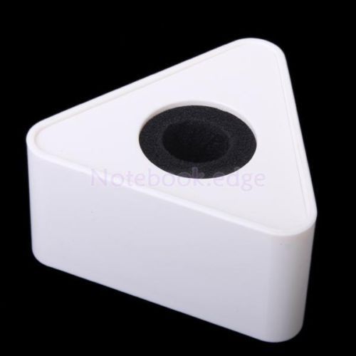ABS material triangle interview microphones microphone sticker triangle white box
