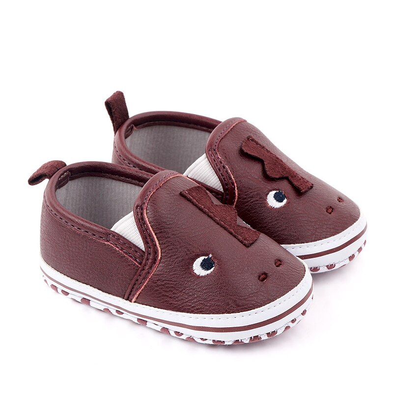 Tegneserie drage drenge baby spædbarn bløde såler sko piger pu læder sko baby mokkasiner sapatos infantil scarpe bambina: Rød / 12cm