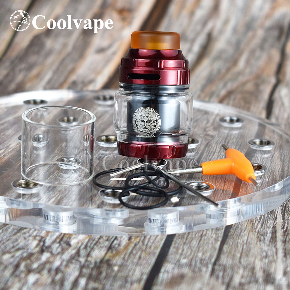 coolvape Zeus RTA Atomizer 3.5ml 4.5ml 510 thread vape tank with vaporizer rta rebuildable e cigatomizer vs Zeus X mesh RTA: C