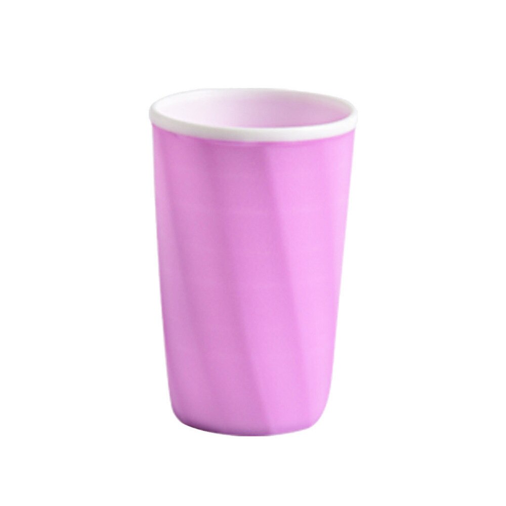 Plástico resistente al calor taza de limpieza dental baño taza de cepillo de dientes soporte de pasta de dientes paja beber lavar gárgaras de vidrio #4MM15