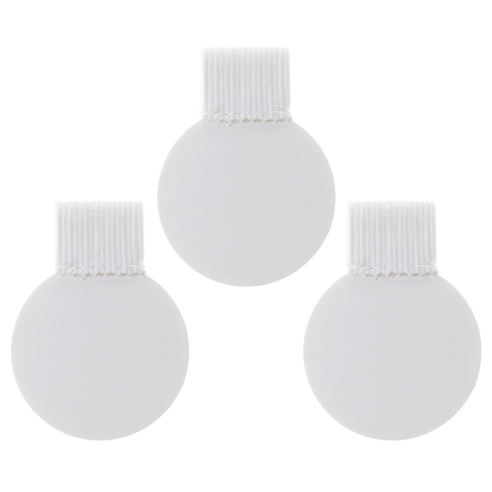 3 Pcs/set Round Self-adhesive Leather Pen Holder Pencil Elastic Loop For Notebooks Journals Calendars Supplies: White