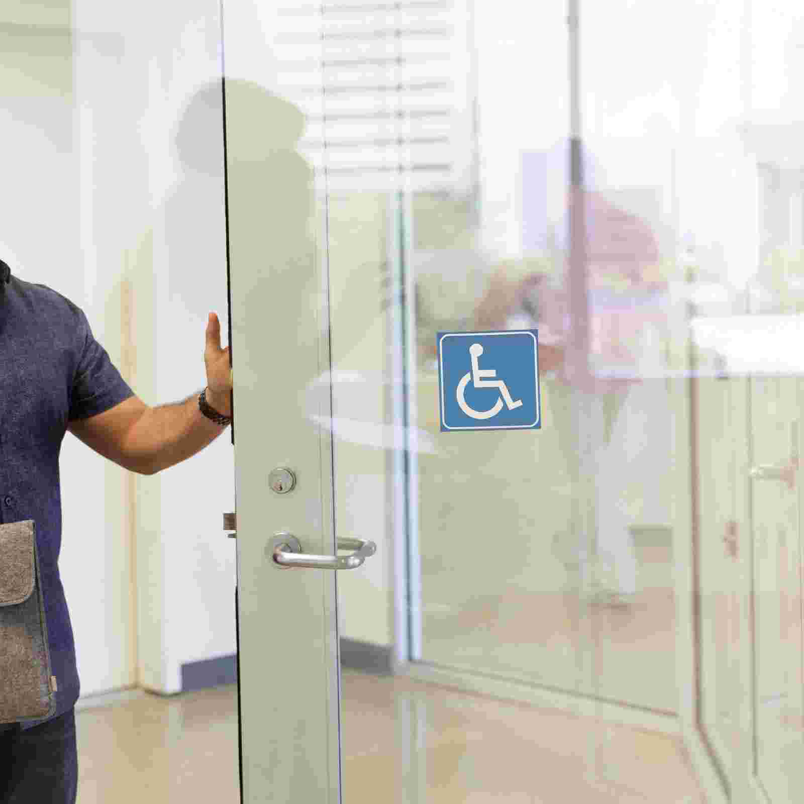 Gehandicapte rolstoelbord Handicap Stickers Sticker Symbool Handicap Parkeren Toilet