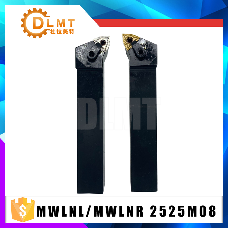 External Grooving Turning Lathe Bar Tool Holder Set MWLNL2525M08 MWLNR2525M08