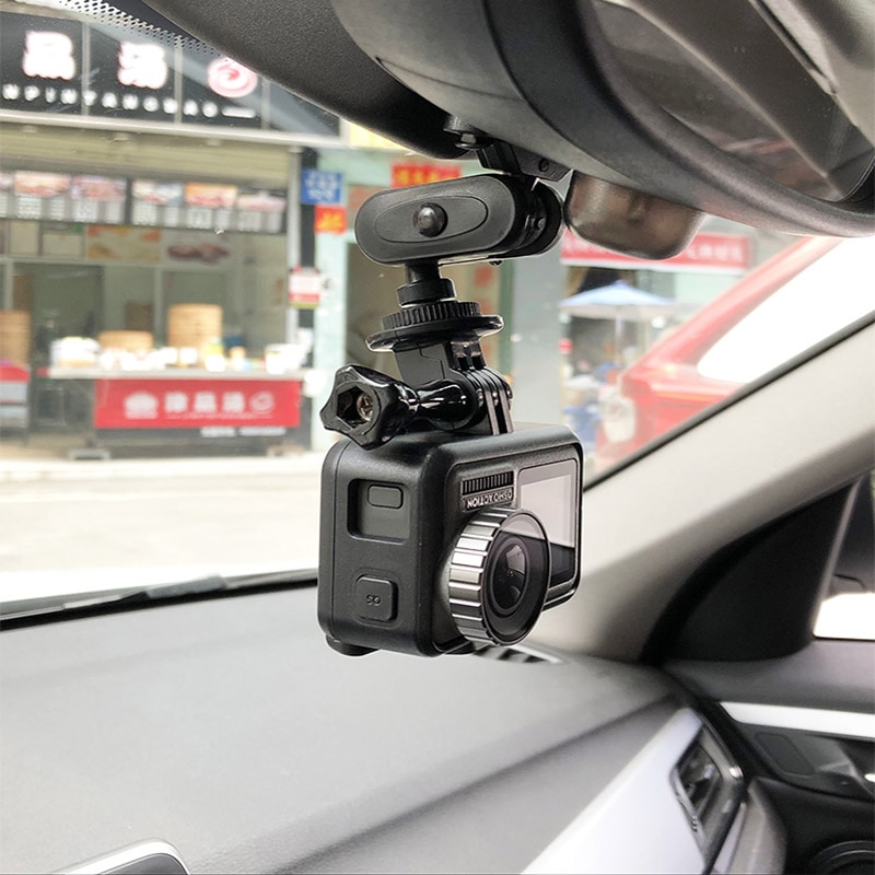 Achteruitkijkspiegel Mount Voor Gopro Hero 8 7 6 5 4 3 + Sjcam Sj4000 Xiaomi Yi Xiaoyi 4K eken Dji Osmo Actie Camera Auto Accessoires