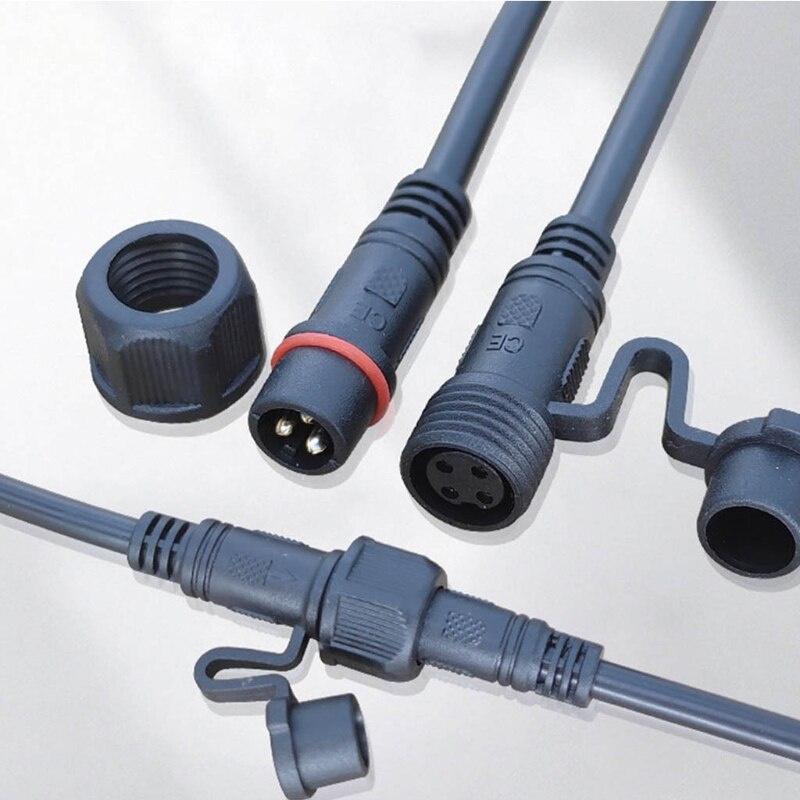 Rubber Industrial Male &amp; Female Plug Socket 2/3/4/5/6/7/8 Pin Wall Mounted Socket Electric Power Connector Waterproof Q81C