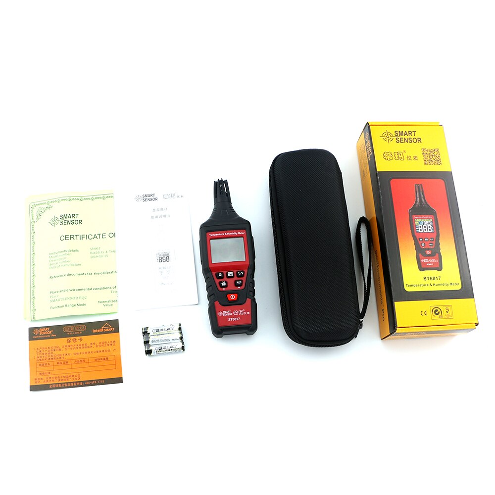 Handheld Thermometer Temperature Humidity Meter LCD Digital Hygro-thermometer Hygrometer Meter High Accuracy Gauge Tester ST6817
