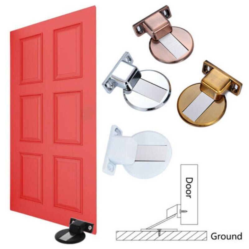 anti-Collisione A Pavimento titolare Porta Fermacorda e ganci di Arresto Cattura Magnetica Invisibile Autoadesivo ferma porta