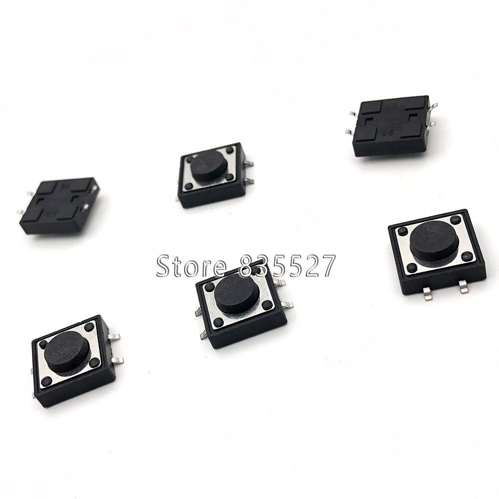 25 kinds choice , Light touch switch pack small key switch micro switch pack Push Button 6x6 12*12 2.5 3.5 4.3 side SMD DIP: 12x12x5 SMD 10pcs