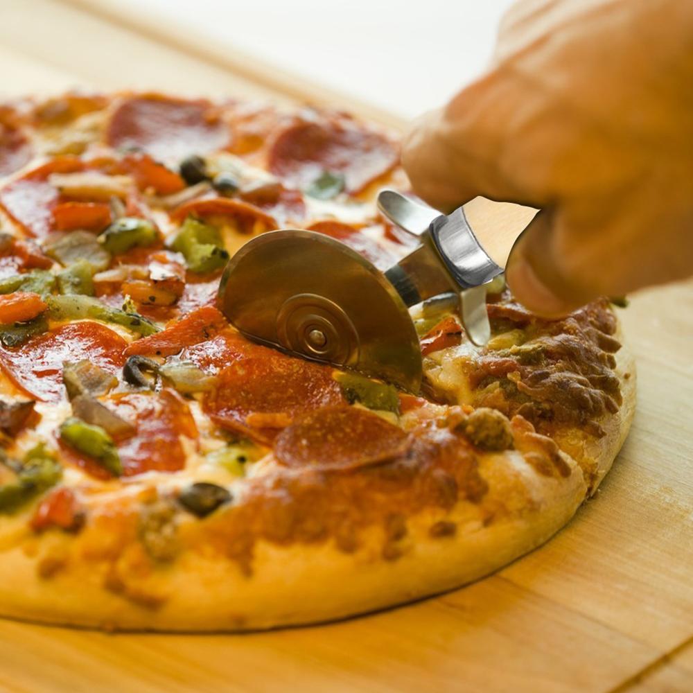 Nóż ze stali nierdzewnej nóż robić pizzy akcesoria robić ciast koła robić pizzy nożyczki idealne robić pizzy, ciast, gofrów i ciastek