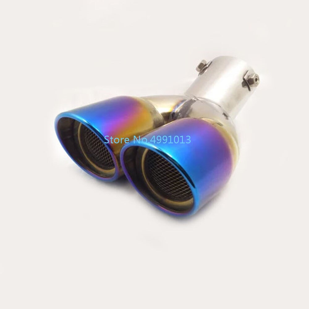 For Peugeot Car muffler exterior end pipe dedicate exhaust tip tail outlet ornament vent 1pcs