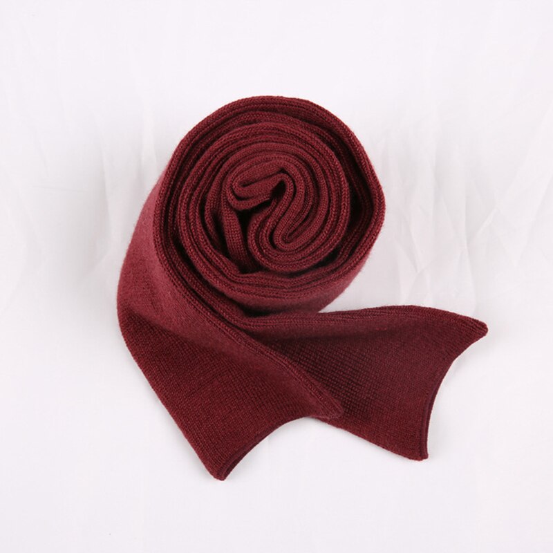 Herbstliche damensocken, knielang, extra lang, einfarbig schwarz-grau, weich und bequem, strümpfe im japanischen stil, harajuku-strümpfe: Weinrot