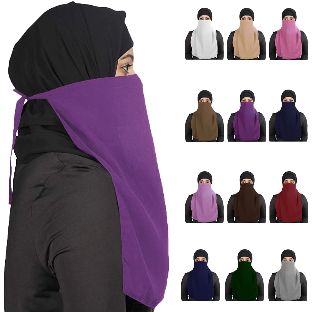 Velo musulmán de una pieza para mujer, hiqab islámico, Modesty, una sola capa, pañuelo Amira, Ramadán, árabe, Purdah