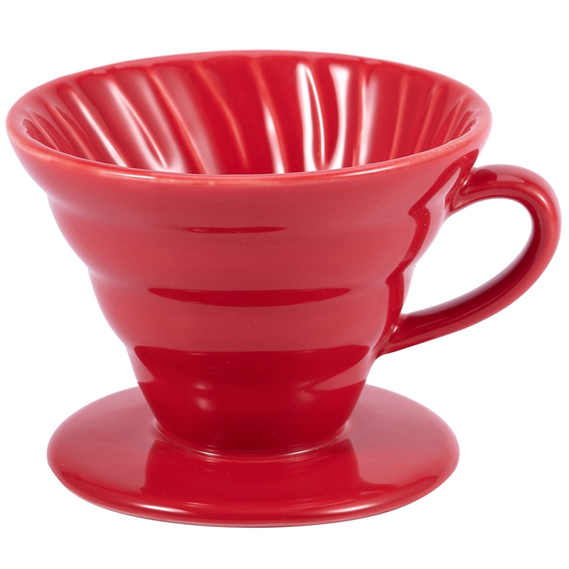 Ceramic Coffee Dripper Engine V60 Style Coffee Drip Filter Cup Permanent with Coffee Machine Filter