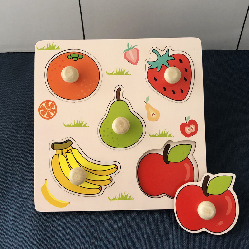 Montessori Wooden Toys for Babies 1 2 3 Years Boy Girl Baby Development Games Wood Puzzle for Kids Educational Learning Toy