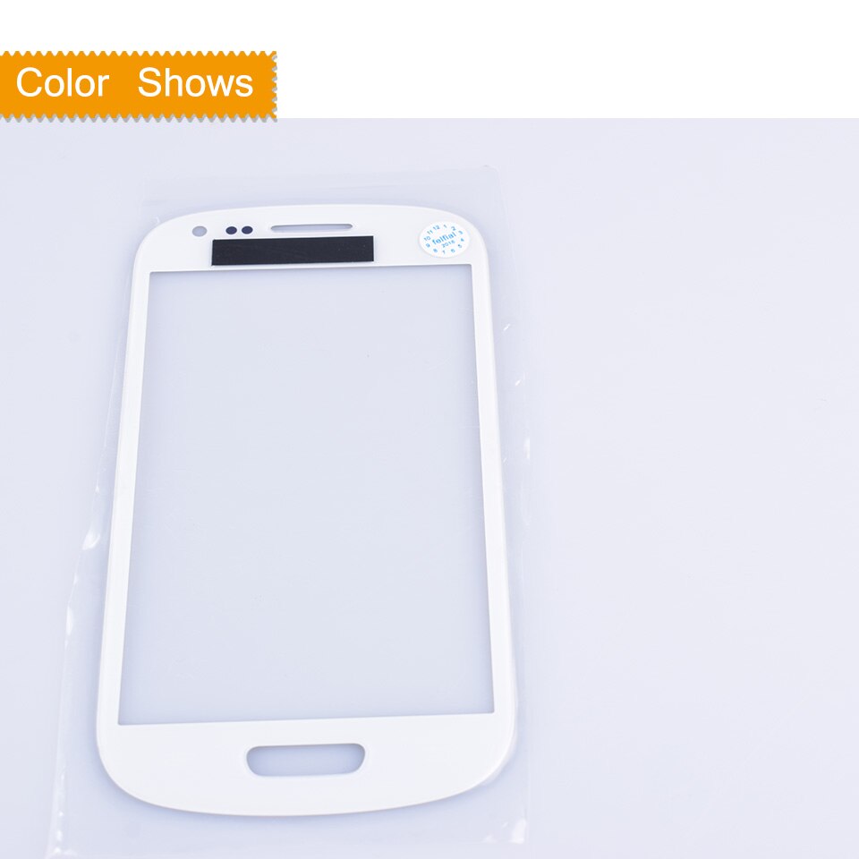 Voor samsung galaxy s iii mini  s3 mini  i8190 touchscreen front glas paneel touchscreen lcd buitenlens gt -i8190 gt-i8190n 4.0 ": Wit geen cadeau