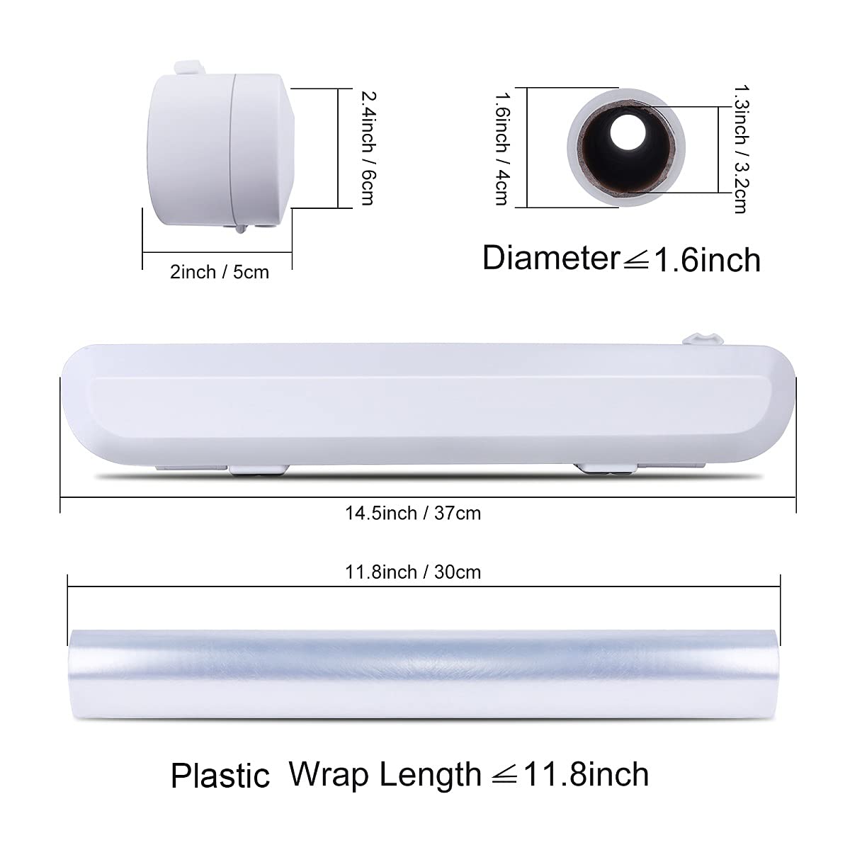 Plastic Cutter Foil Cling Film Fresh-Keeping Film Cutter Food Wrap Dispenser Storage Holder Kitchen Accessories Household Tools