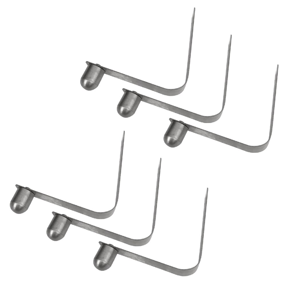 (pakke 8) 8mm metal kajak paddle fjeder clips - telt stang clips - tryk knap klips - tilbehør