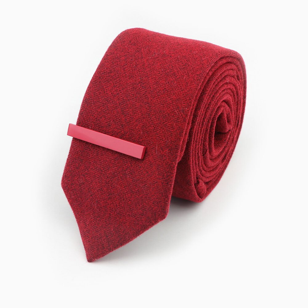 Ensemble de pinces à cravate 6cm, , couleur unie, laine + coton, attaches brillantes, fermoir coloré pour accessoires: 5