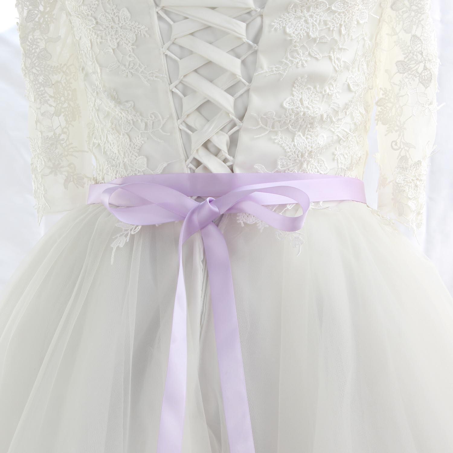 Bruids Trouwjurk Riem Kristal Strass Riem Jurk Diner Gordel: light purple