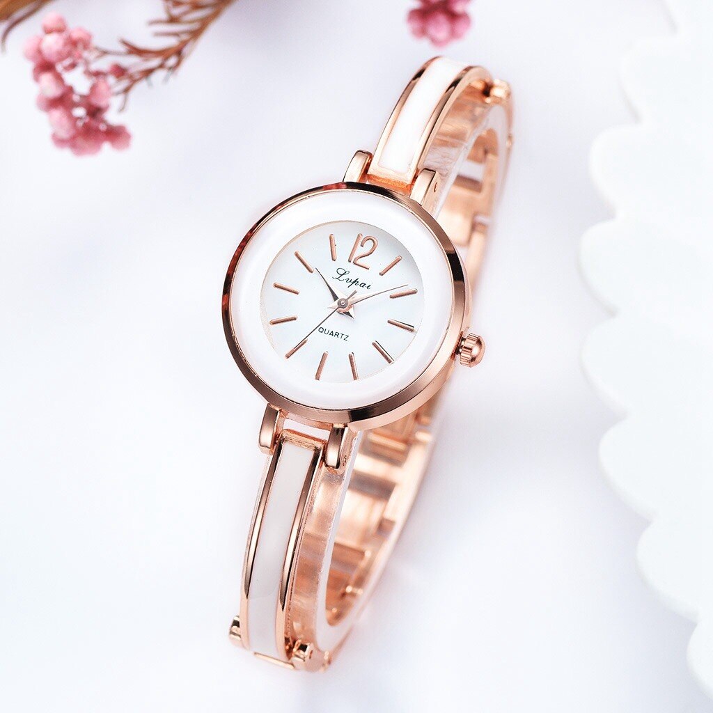 Eenvoud Casual Quartz Horloge Vrouwelijke Klok Vrouwen Armband Horloges Luxe Rose Gold Horloges Dames