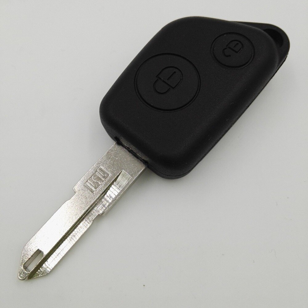 2 Buttons Remote Case Fob Transponder Car Blank Key For Peugeot 206 306 Citroen C2 C3 C4 Replacement Key Shell