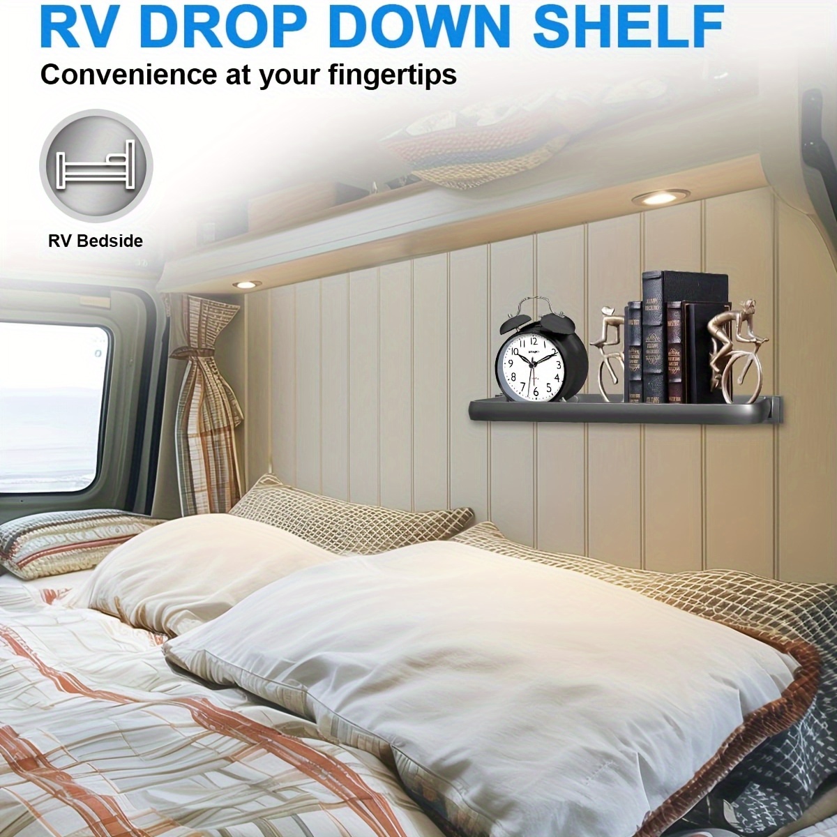 Fold-Down Shelf Wall-Mounted Foldable Storage Holder Folding Display Wall Shelves for Home Organization