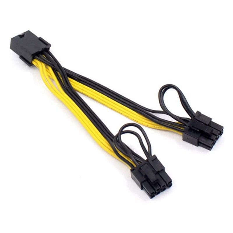 10 stück 8- pin-pci-express-auf-dual-pcie- 8 (6+2) - pin-stromkabel, 20cm grafikkarten-pcie-gpu-strom- und datenkabel-splitter