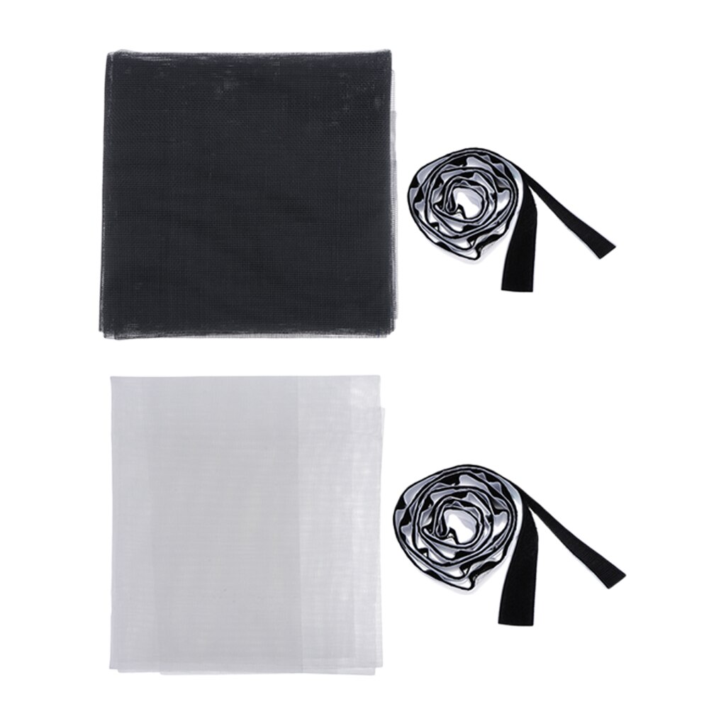 DIY Wire Window Screen Magnetic Snap Fly Insect Net 150x130cm 90x210cm