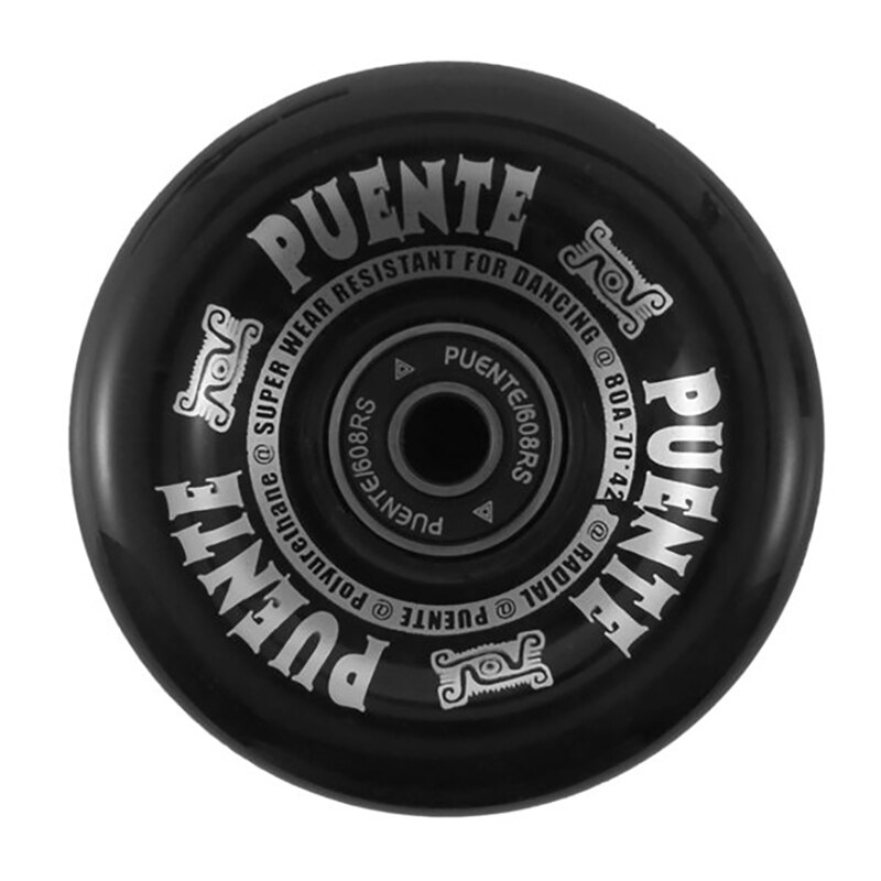 PUENTE Skateboard Truck With 70X42mm Skate Wheels Riser Pad Bearing Hardware Installing For Big Wheels Skateboard