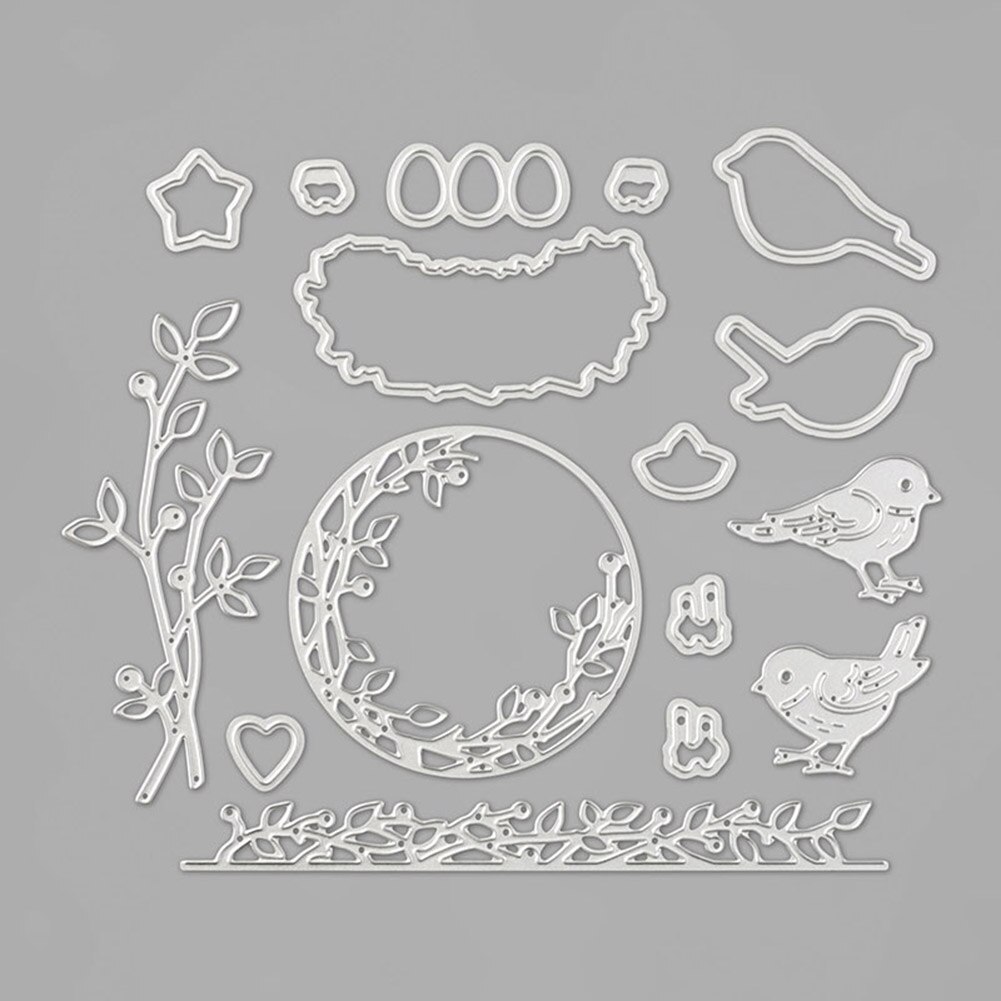 Die Magpie Handmade Card Decorative Stamp Sheets Die Cuts Paper Art Emboss Card Making DIY Scrapbooking Seal Cutting
