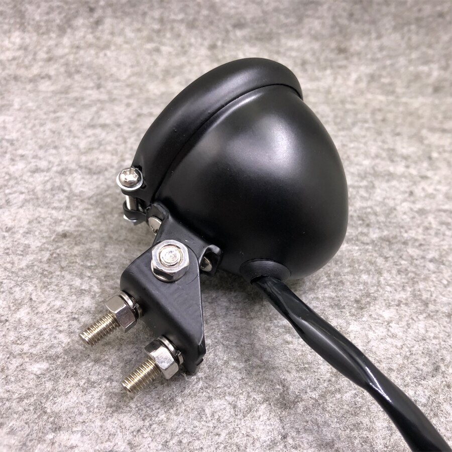 Retro Round LED Universal Motorcycle Brake Stop Light Aluminum Scooter Indicators Lamp For Cafe Racer Triumph Choppers Harley