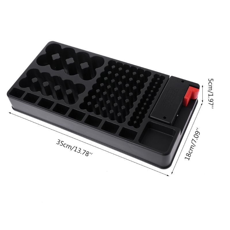 Large Capacity Battery Organizer With Removable BT-168 LCD Tester Storage Case Box Portable For AA AAA D C 9V 1.5V Cell Battery