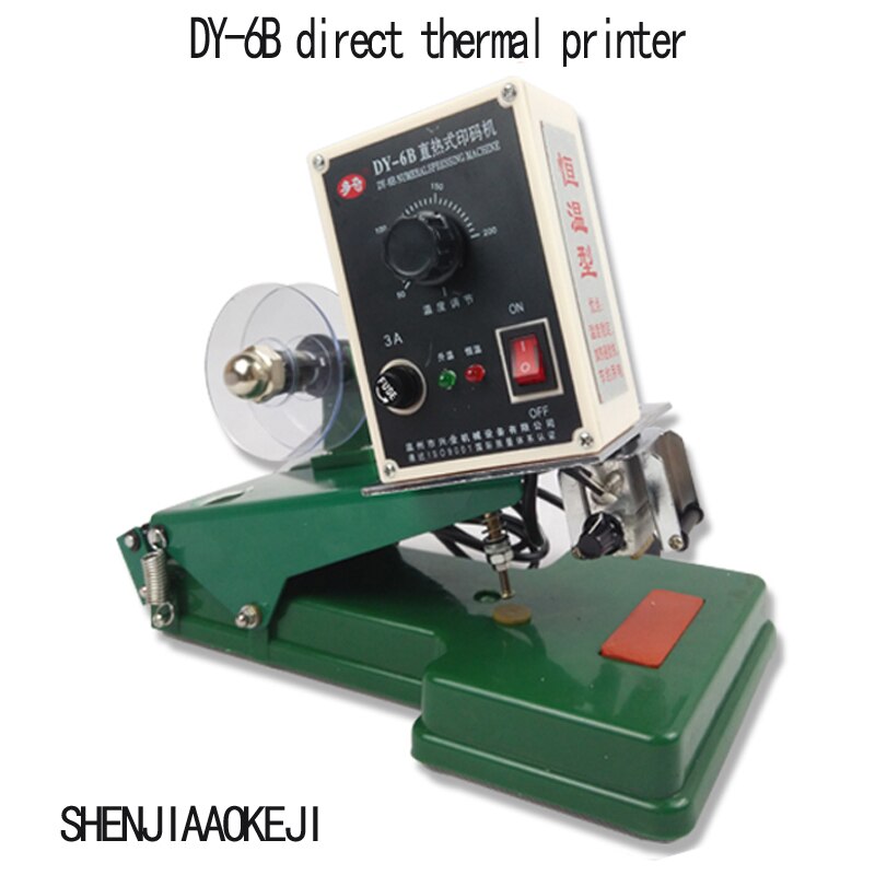 DY-6B Manual Direct Thermal Constant Temperature Color Band Code Machine Print Production Date Printing Machine Carbon Band Tool