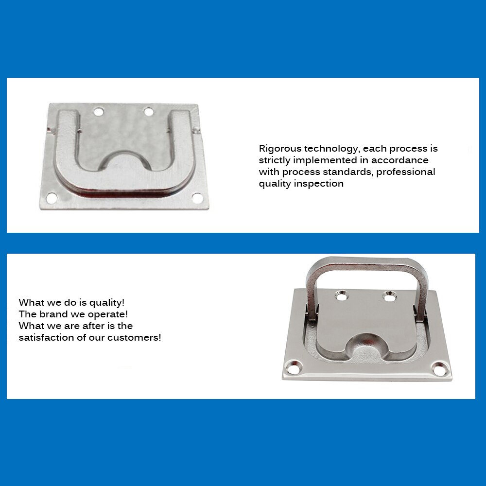 Hatch Pull Deck Cover Handle Corrosion Resistant Lifting Stainless Steel Boat Hardware Accessories Locker Ring Floor Buckle