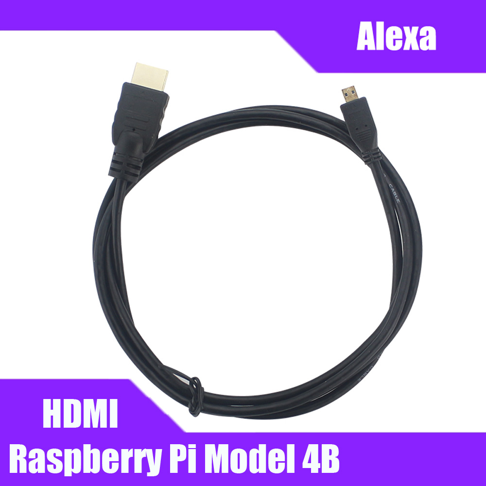 Raspberry Pi 4B Micro HDMI to HDMI Video Cable Support 4K HDMI Adapter Cord for Tablet HDTV Android Phone Raspberry Pi 4B 1.5M