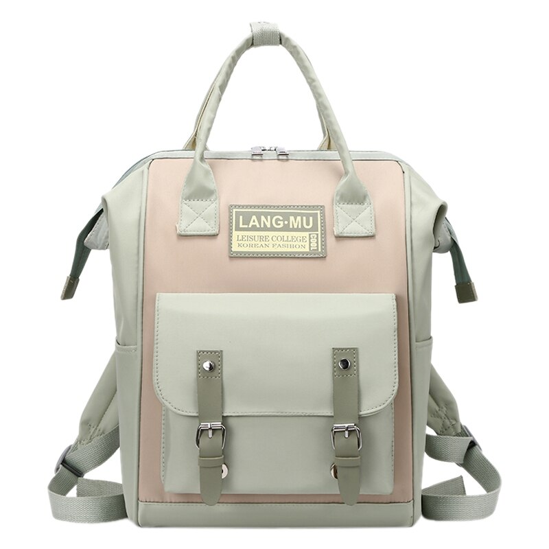 Shoulder Mommy Bag Multi-Functional Mother and Child Diaper Bag: Green