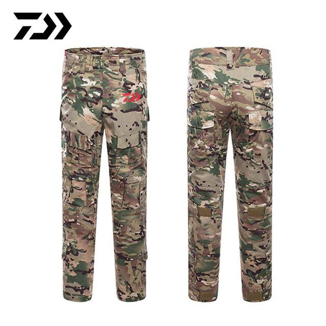 Daiwa Vissen Broek Outdoor Camping Wandelen Winproof Mannen Broek Python Ademend Quick Dry Print Camouflage Vissen Broek: 32 / XL