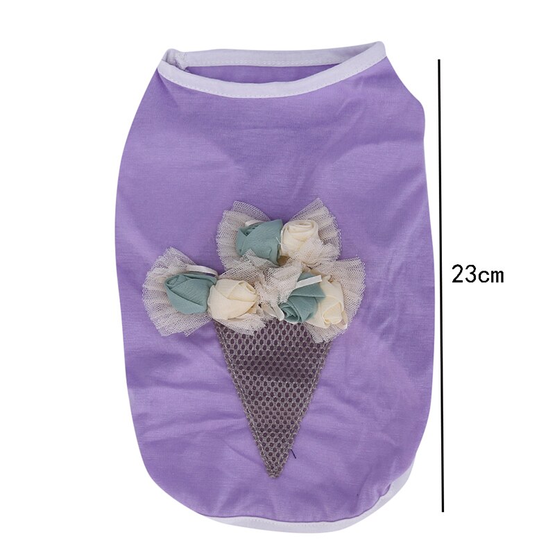 Vêtements pour chiens chiot d'été gilet chiot chat chien vêtements respirant T-shirt vêtements vêtements chien chemise: S