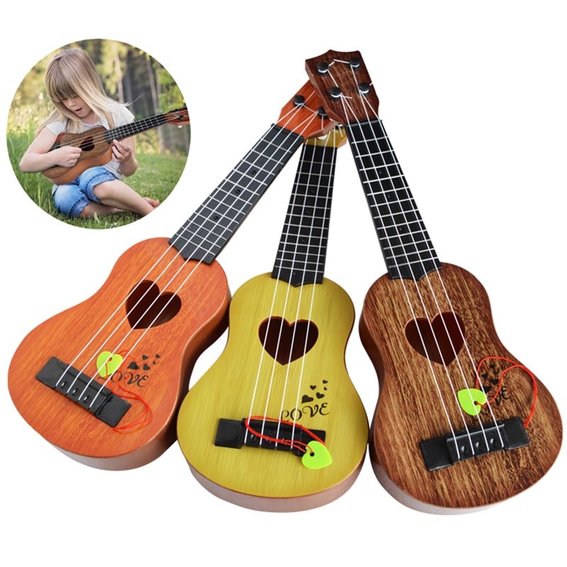 1pcs Ukulele Musical Instrument Kids Guitar Montessori Toys for Children School Play Game Education Christmas