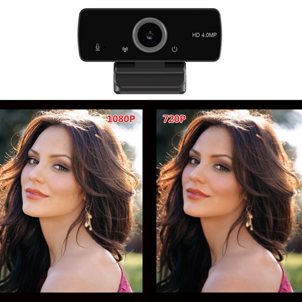 Big Webcam 1080P Full HD Webcam with Privacy Cover and Tripod USB Plug Suitable for PC Computer Mac Laptop Desktop