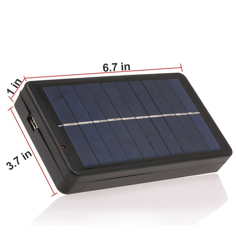 2W/5V Portable Solar Charger for 3.7V 18650 Rechargeable Battery With USB Port For Charger Solar Panel Camping Hiking Travel