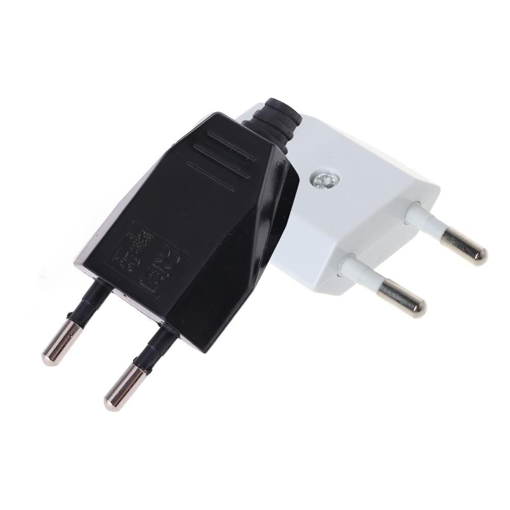 2 stk tysk type europæisk 2- bens stik netværkskabler 2.5a 220v elektrisk kontakt